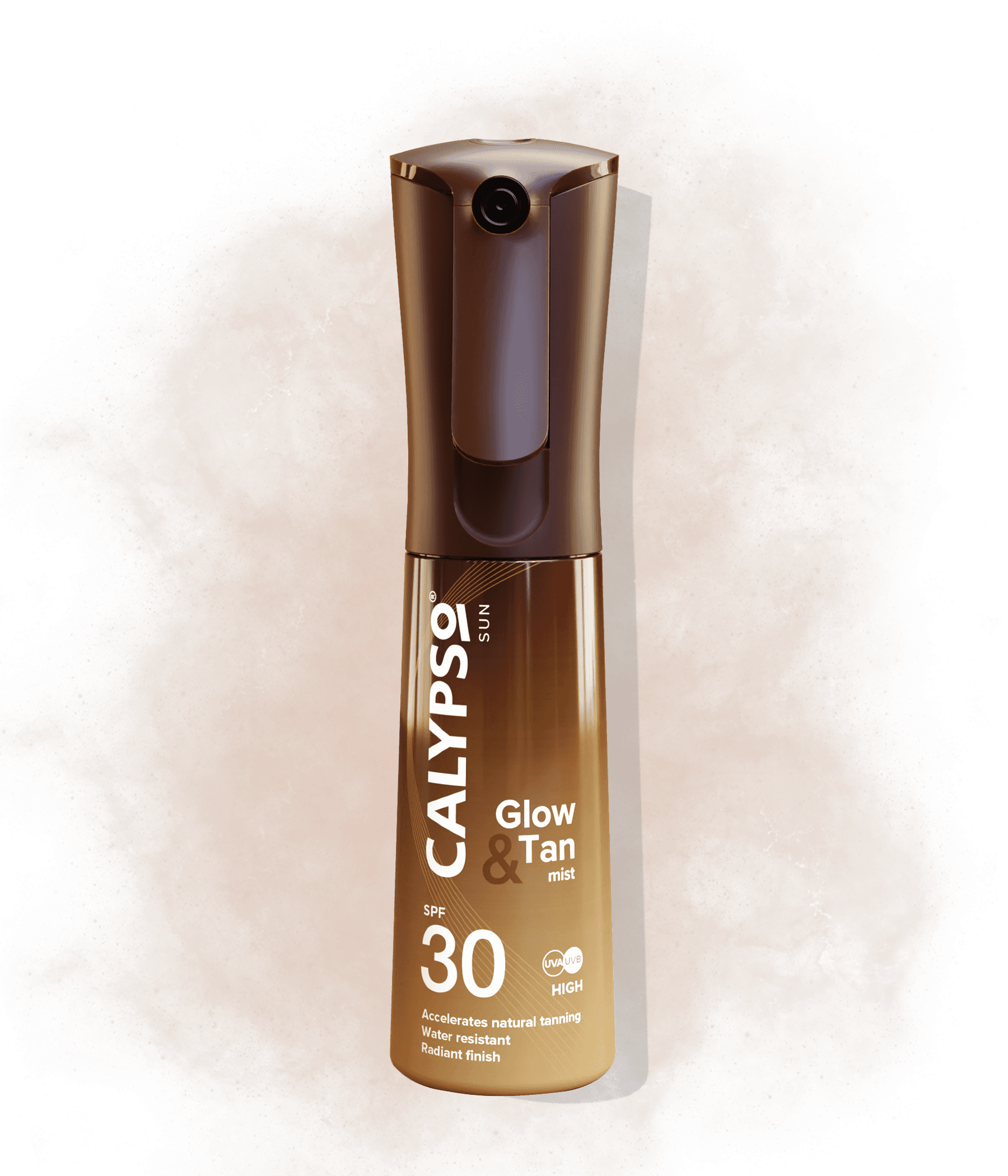 Calypso Glow & Tan Mist SPF15 / SPF30 100ml - Radiant Tanning Spray With UVA/UVB Protection, Quick Dry & Non-Greasy