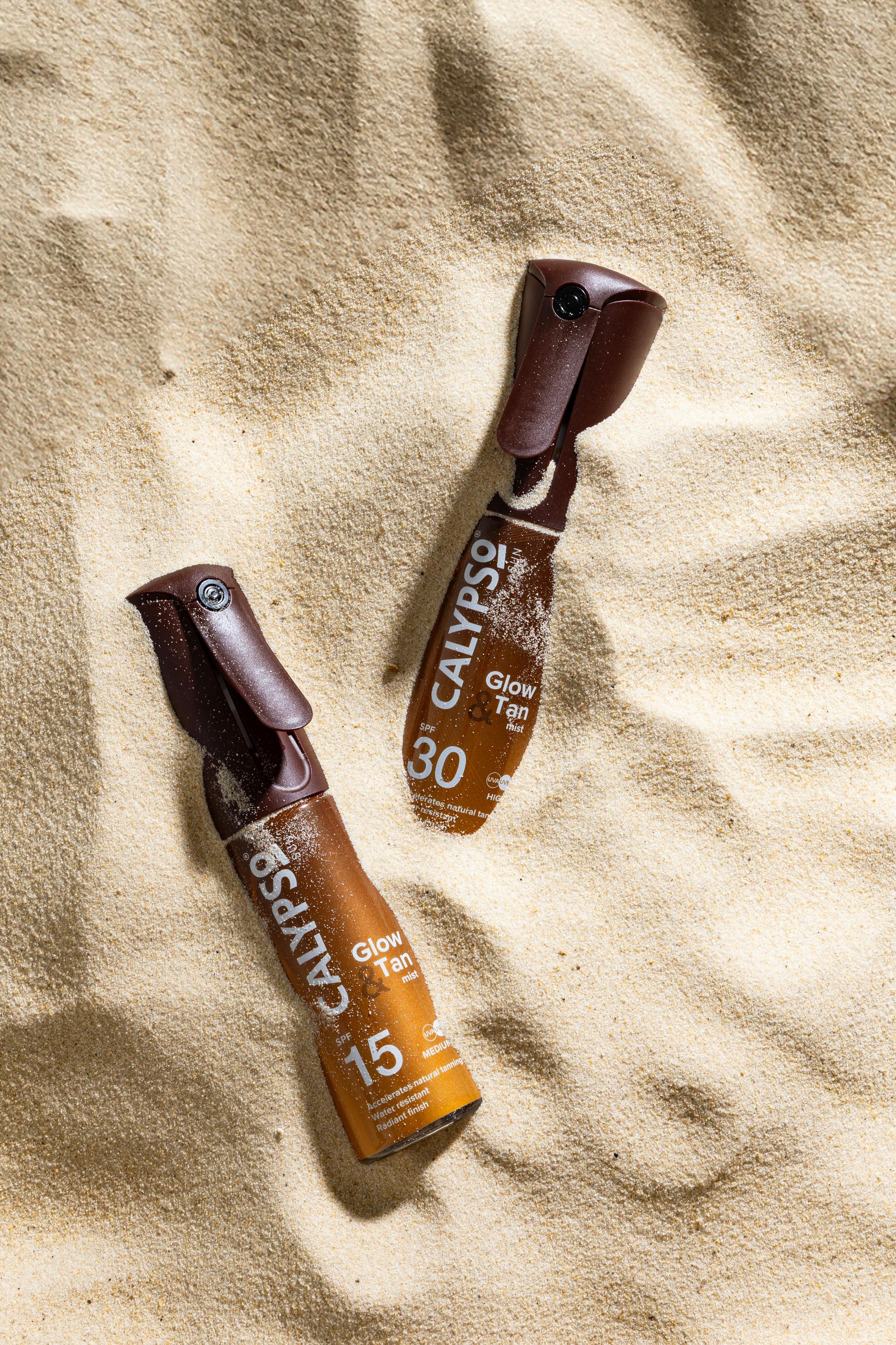Calypso Glow & Tan Mist SPF15 / SPF30 100ml - Radiant Tanning Spray With UVA/UVB Protection, Quick Dry & Non-Greasy - Image 2