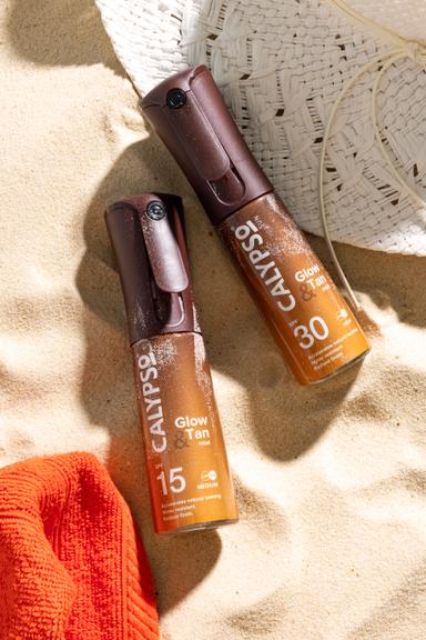 Calypso Glow & Tan Mist SPF15 / SPF30 100ml - Radiant Tanning Spray With UVA/UVB Protection, Quick Dry & Non-Greasy - Image 8