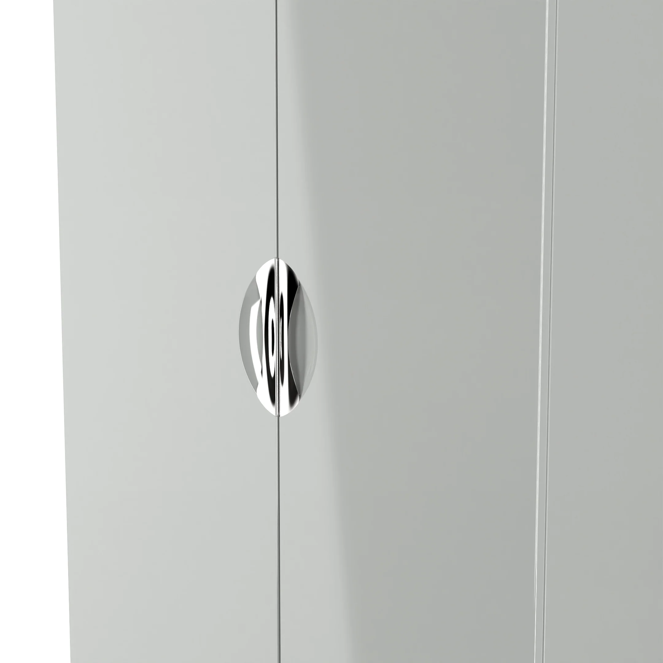 Camden 2 Door Wardrobe in Grey Gloss & Dusk Grey - Ready Assembled - Image 5