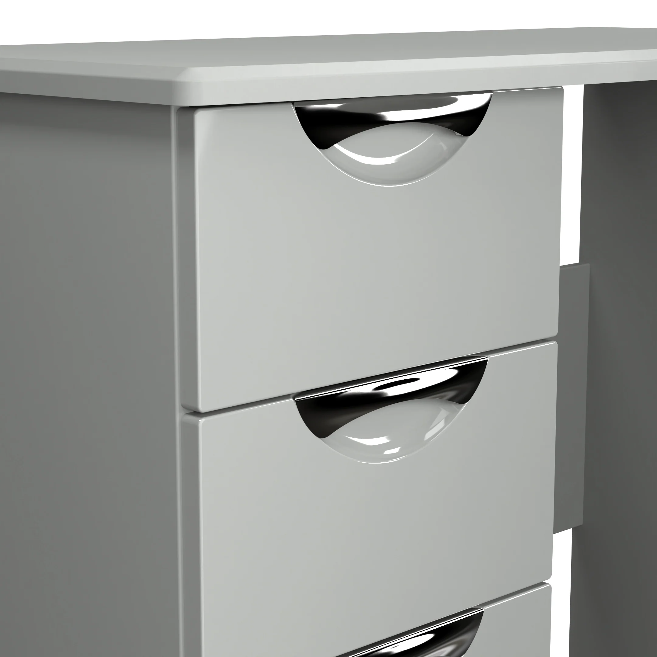 Camden Vanity in Grey Gloss & Dusk Grey - Ready Assembled - Image 5