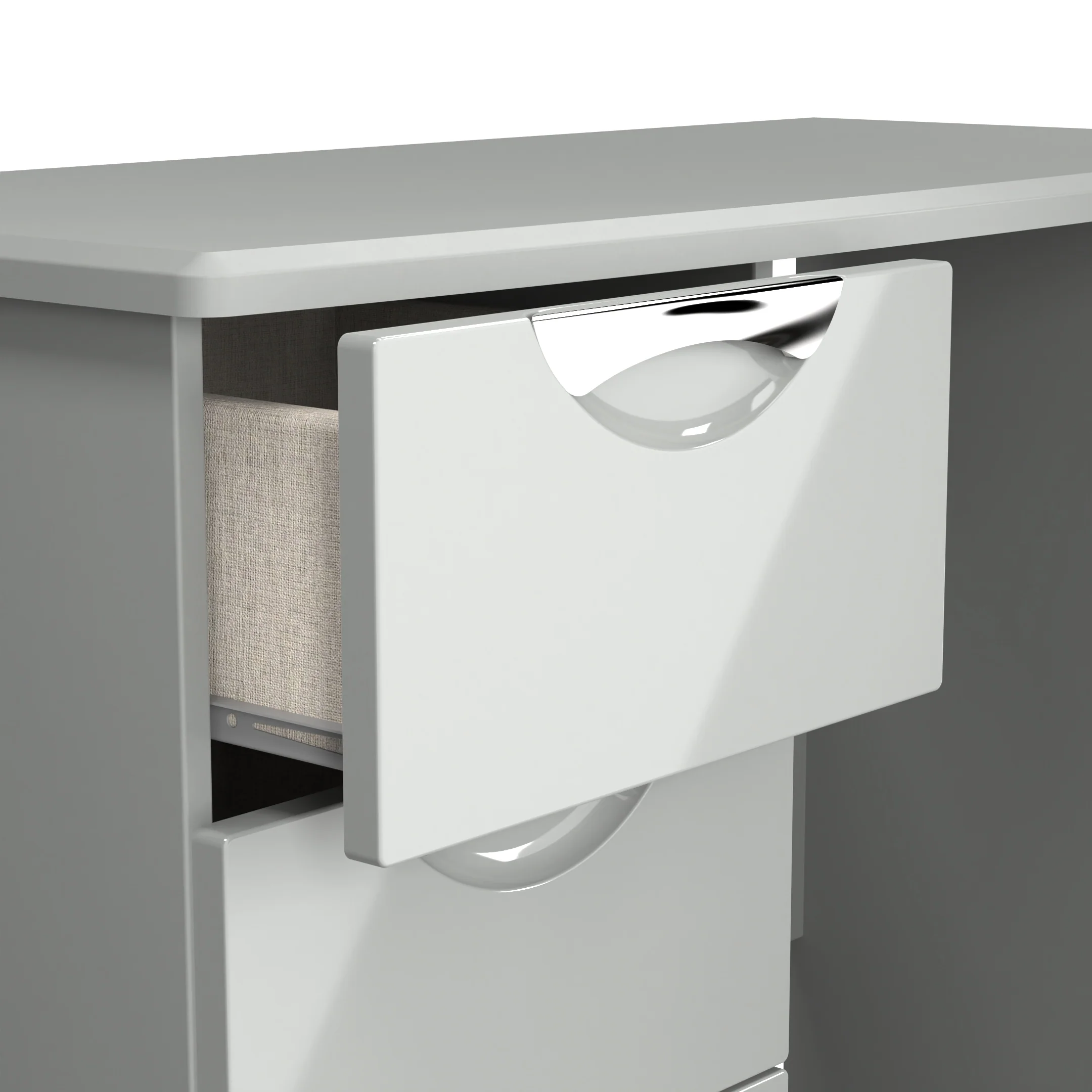 Camden Vanity in Grey Gloss & Dusk Grey - Ready Assembled - Image 6