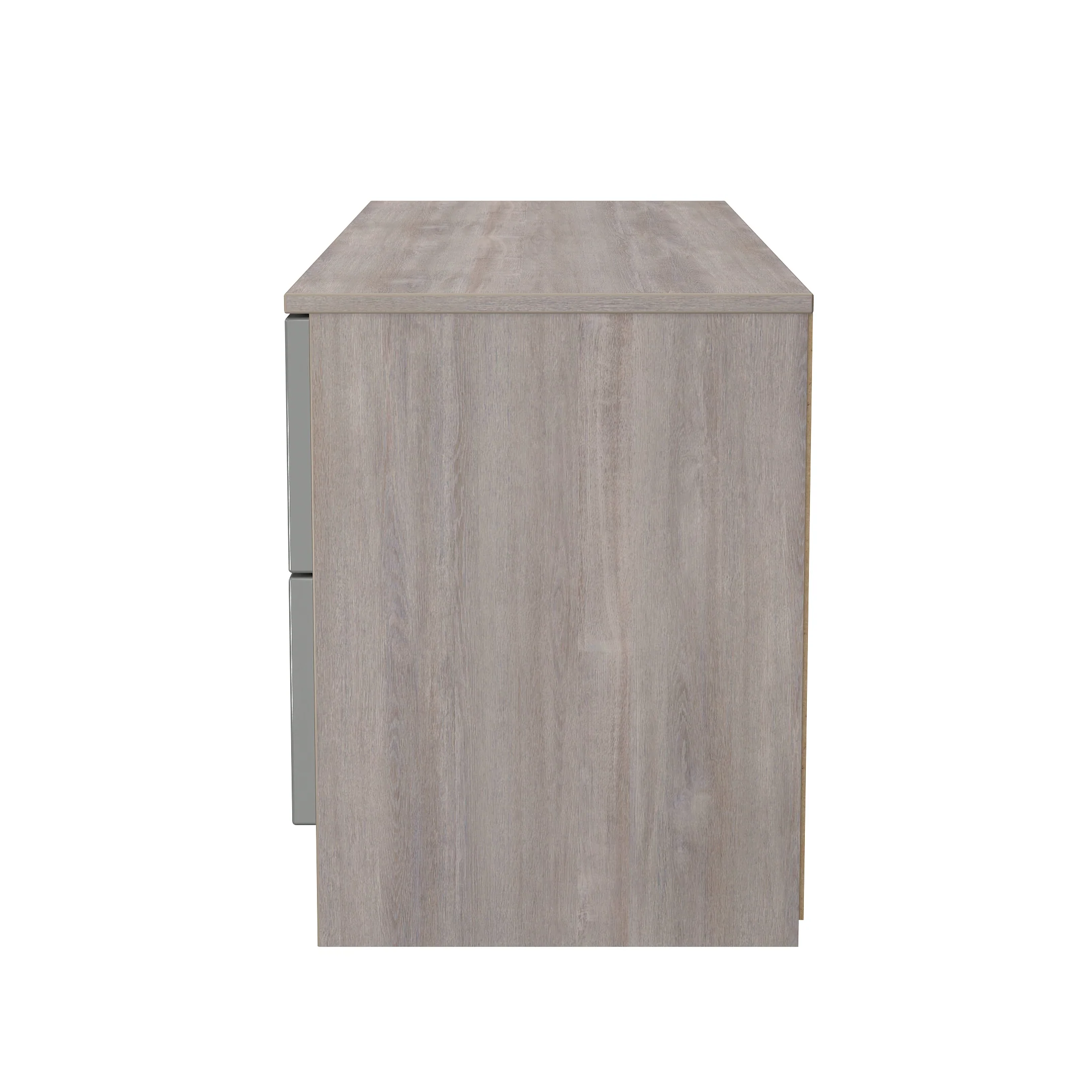 Cannes Ready Assembled 4 Drawer Bed Box in Grey Gloss & Grey Oak - Image 2