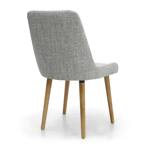 Capri Flax Effect Grey Weave Dining Chair - Set Of 2 - Image 7