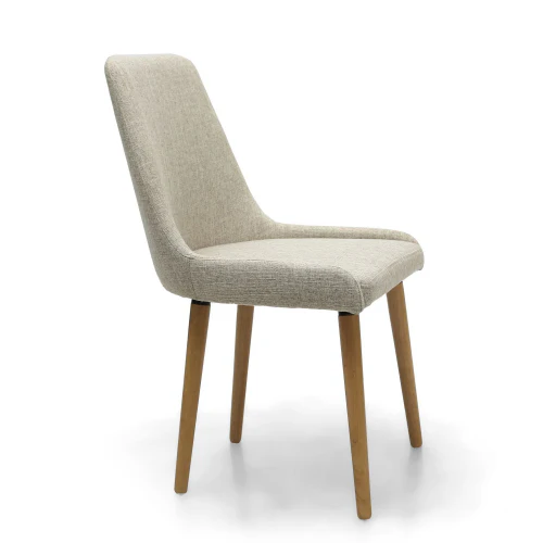 Capri Flax Effect Natural Dining Chair - Set Of 2 - Image 4
