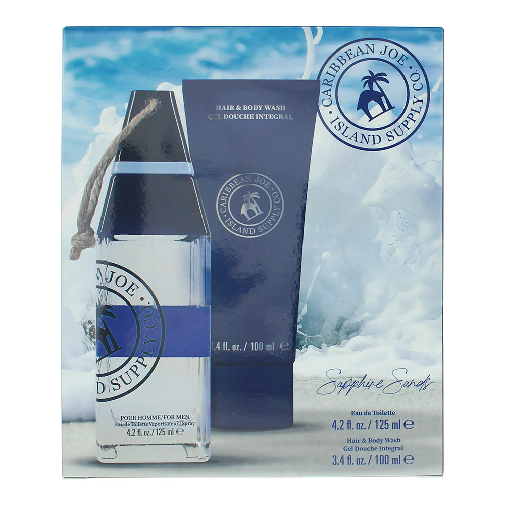Caribbean Joe Island Supply Sapphire Sands Photobox 2 Piece Gift Set: Eau De Toilette 125ml - Image 3