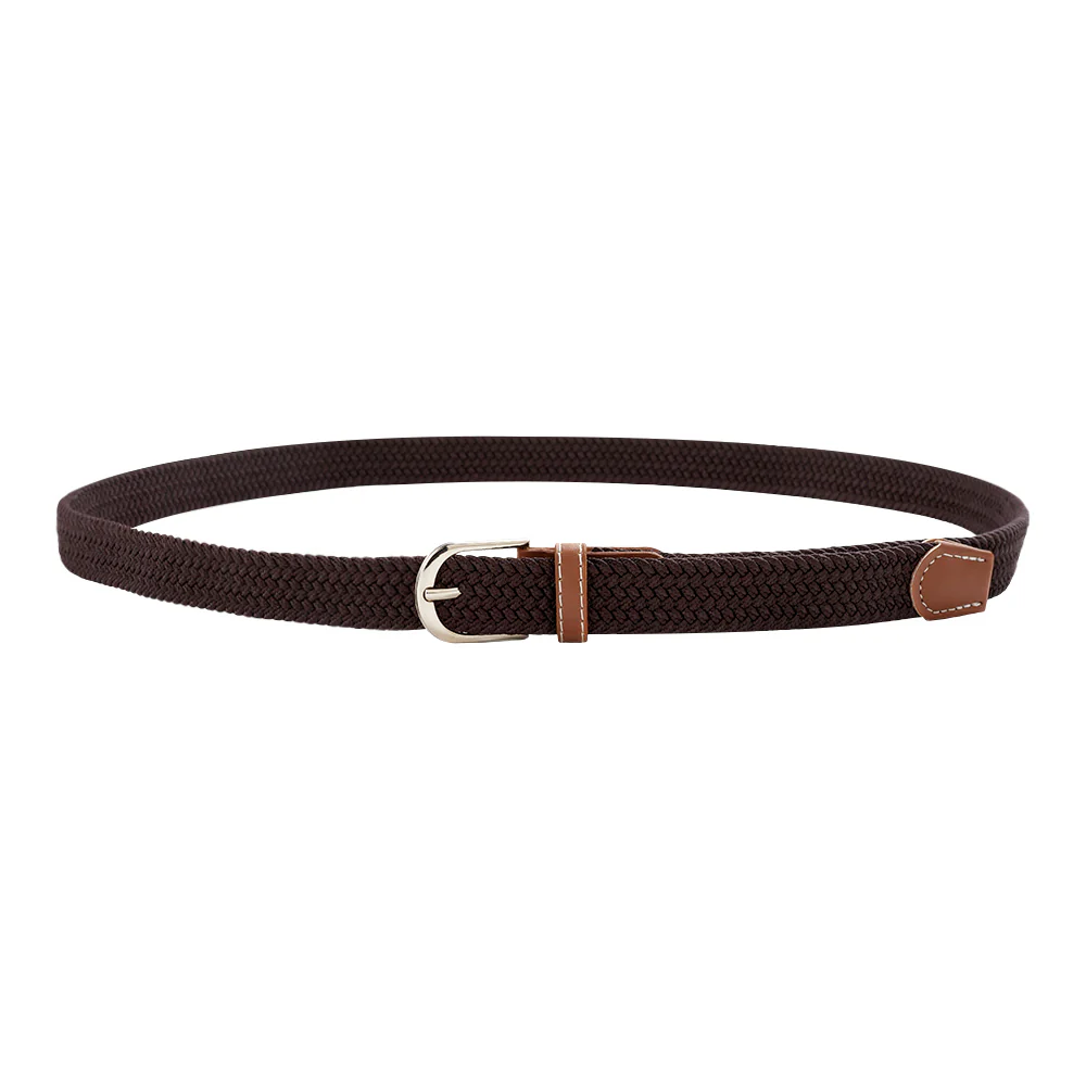 Casual Elastic Braided Belt With D-shape Pin Buckle - Image 4