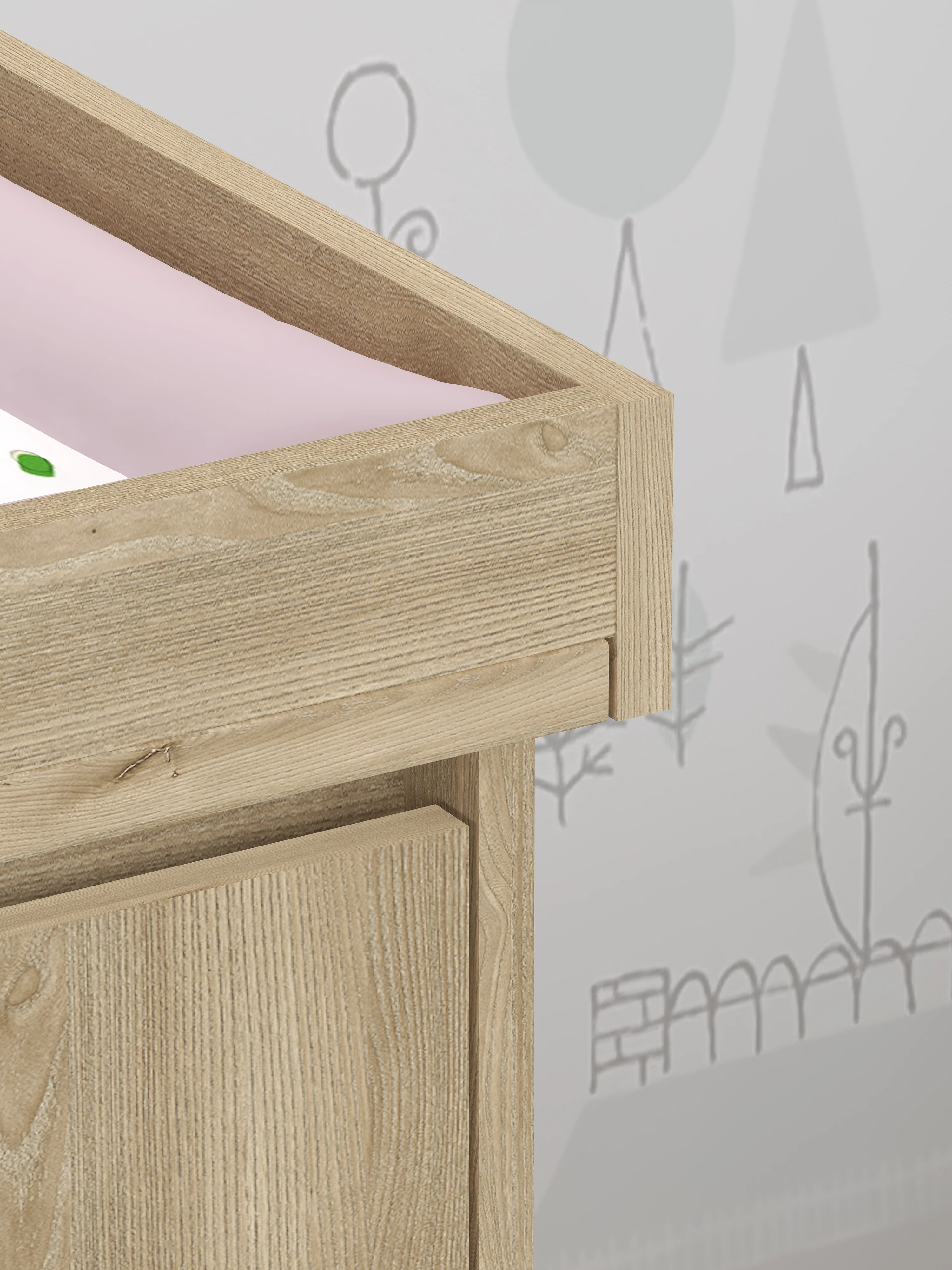 Changing Unit Shefa Kids 880, Cremona Oak - Image 4