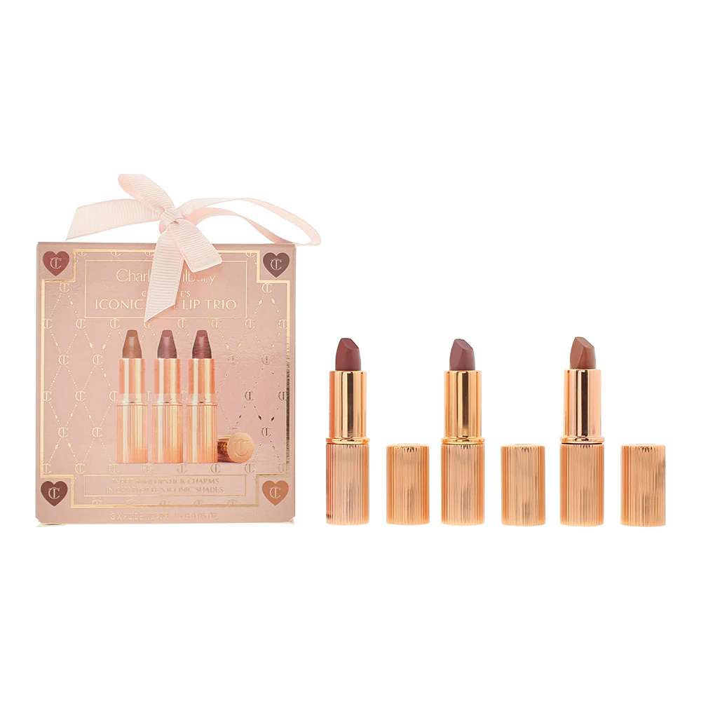 Charlotte Tilbury Iconic Mini Lip Trio 3 Piece Gift Set: Lipstick 3 x 1.5g