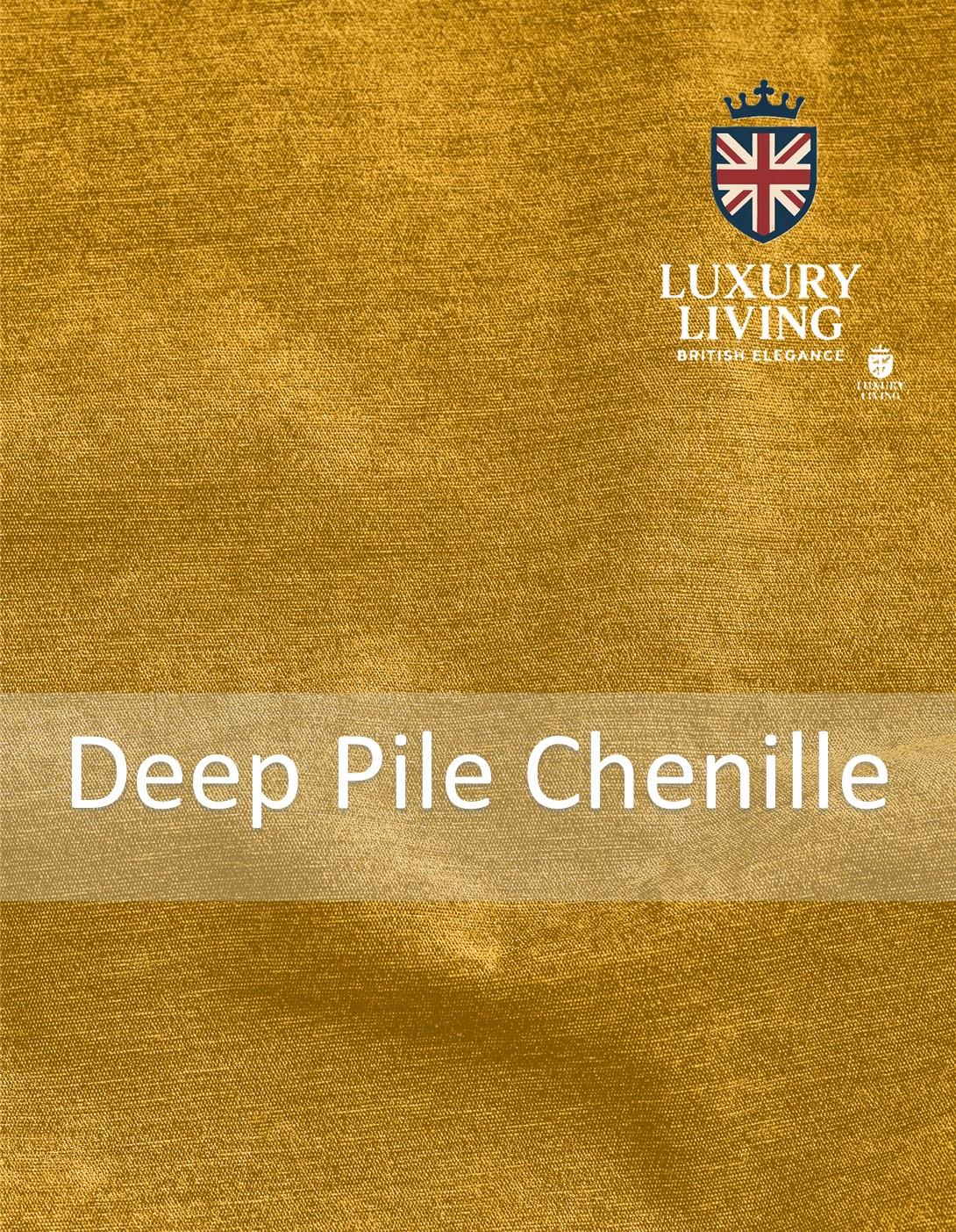 Chenille Blackout Ring Top Curtains Ochre - Image 5