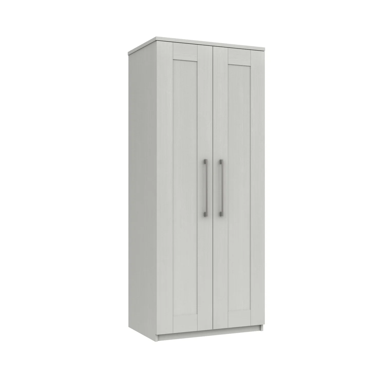 Chester Ready Assembled Wardrobe with 2 Doors - White - Image 3