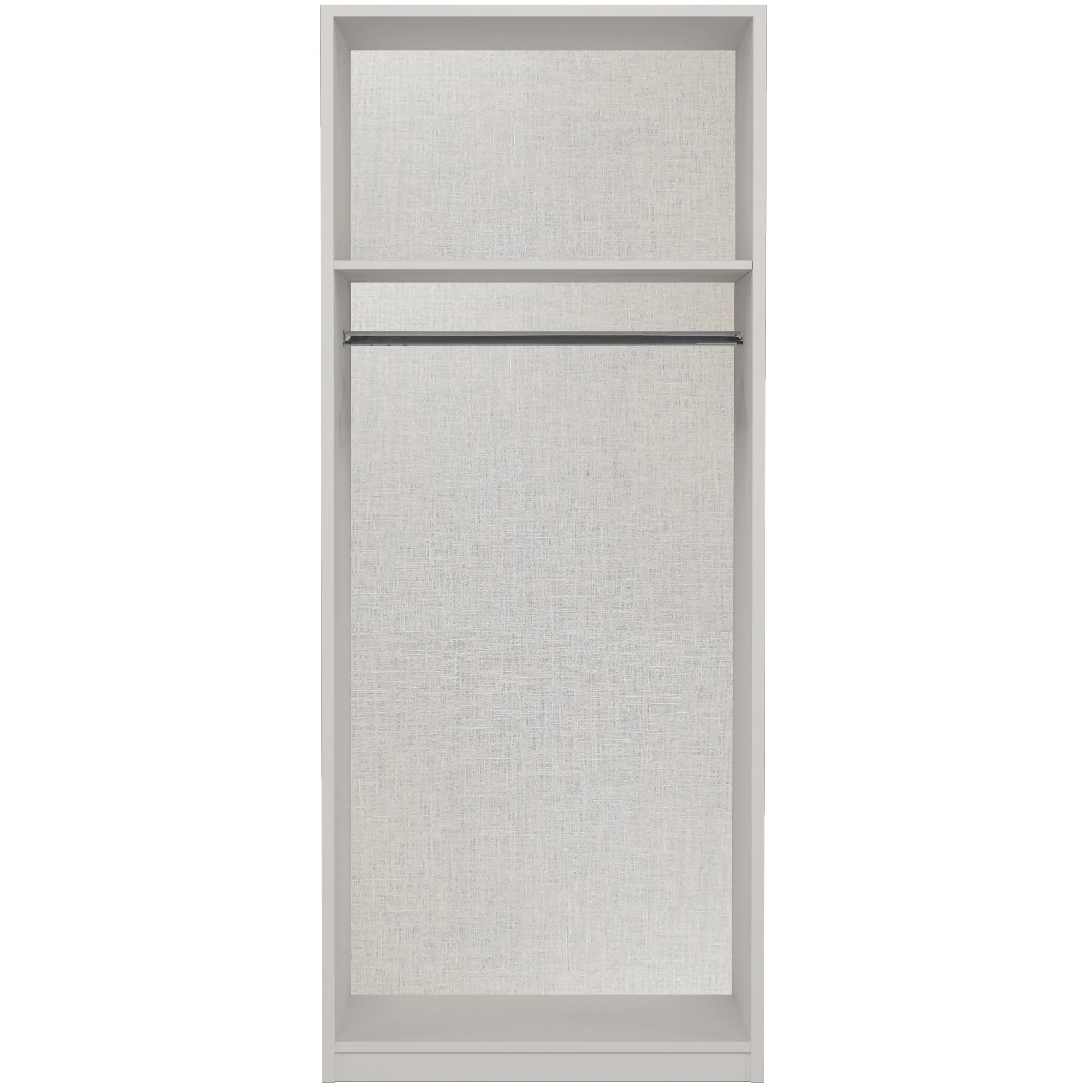 Chester Ready Assembled Wardrobe with 2 Doors - White - Image 6