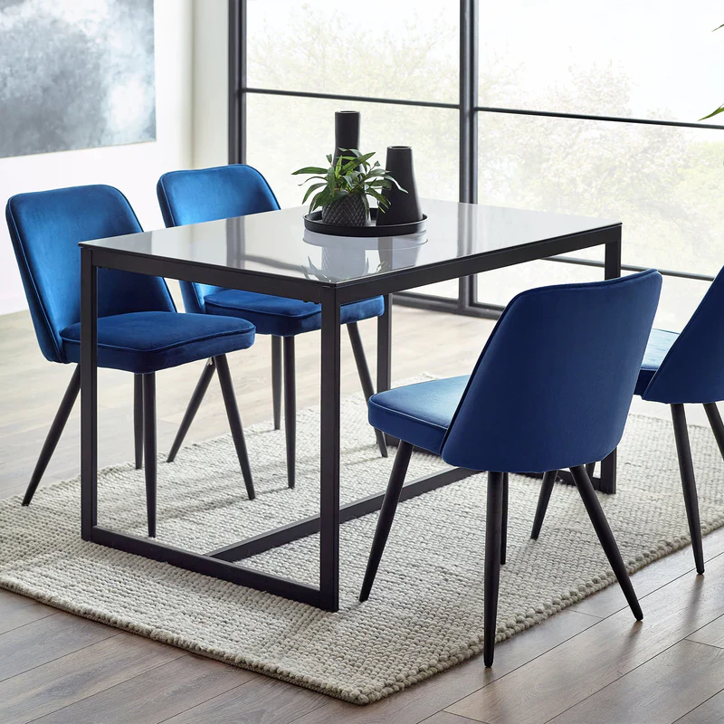 Chicago Dining Table Smoked Glass - Image 3
