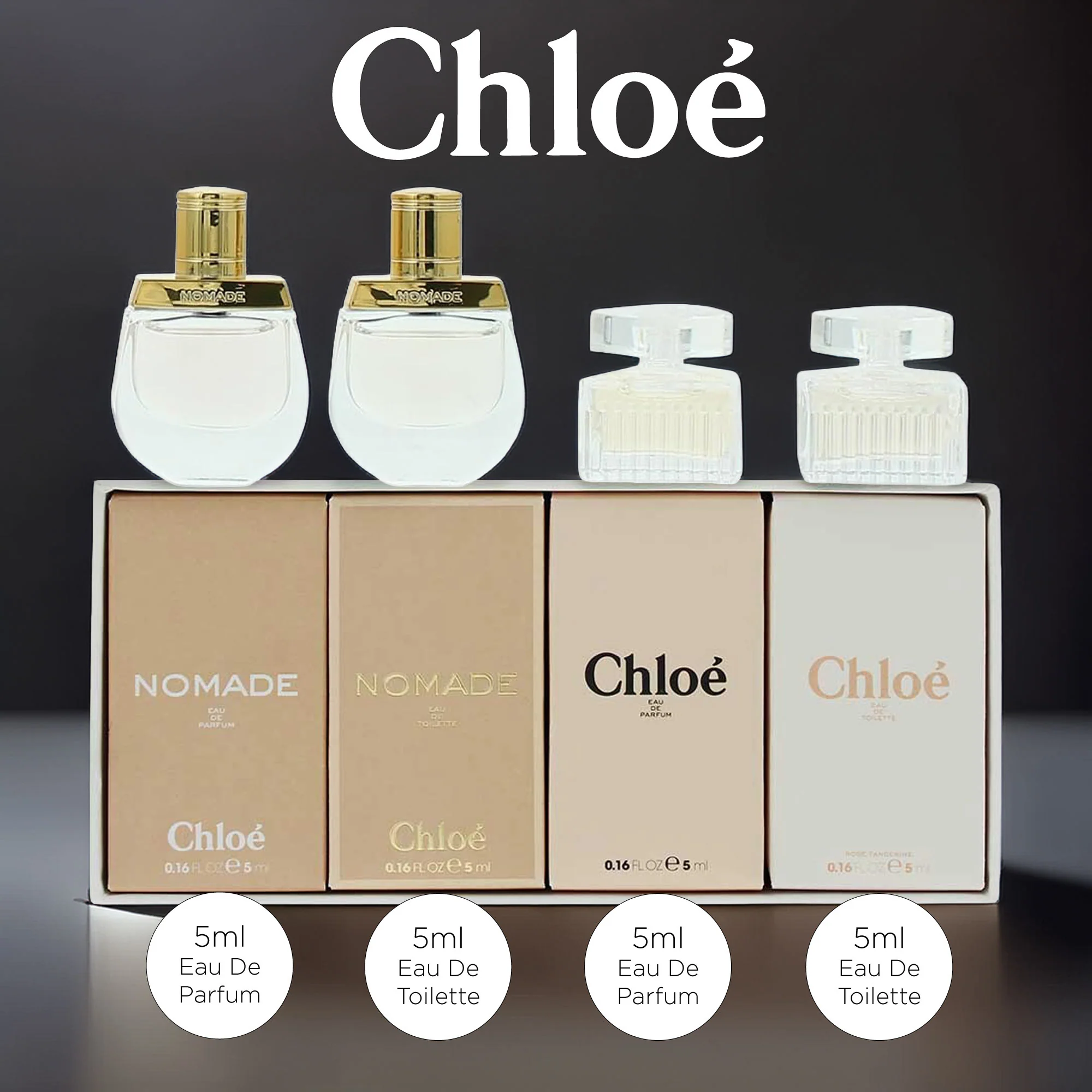 Chloé Mini 4 Piece Gift Set: Chloé Eau De Parfum 5ml - Nomade Eau De Parfum 5ml - Nomade Eau De Toilette 5ml - Rose Tangerine Eau De Toilette 5ml - Image 5