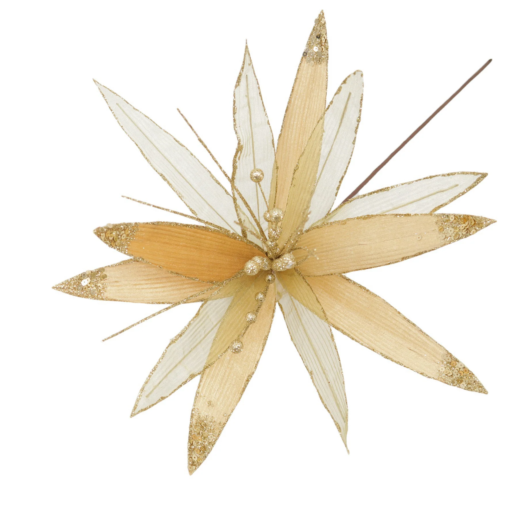 Christmas Sparkle Super Flower Decoration Glitter 45cm - Image 7