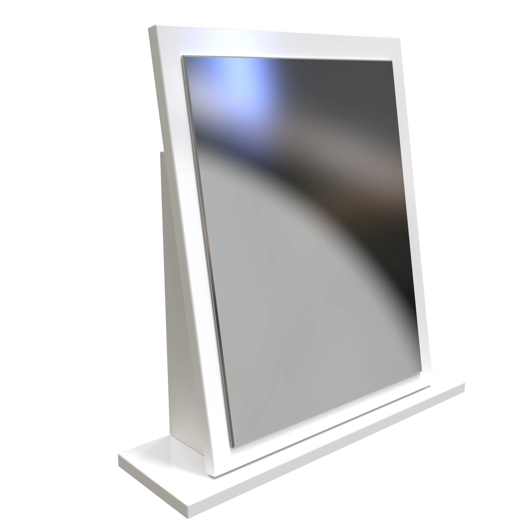 Clarence Ready Assembled Mirror in White Gloss & White - Image 4