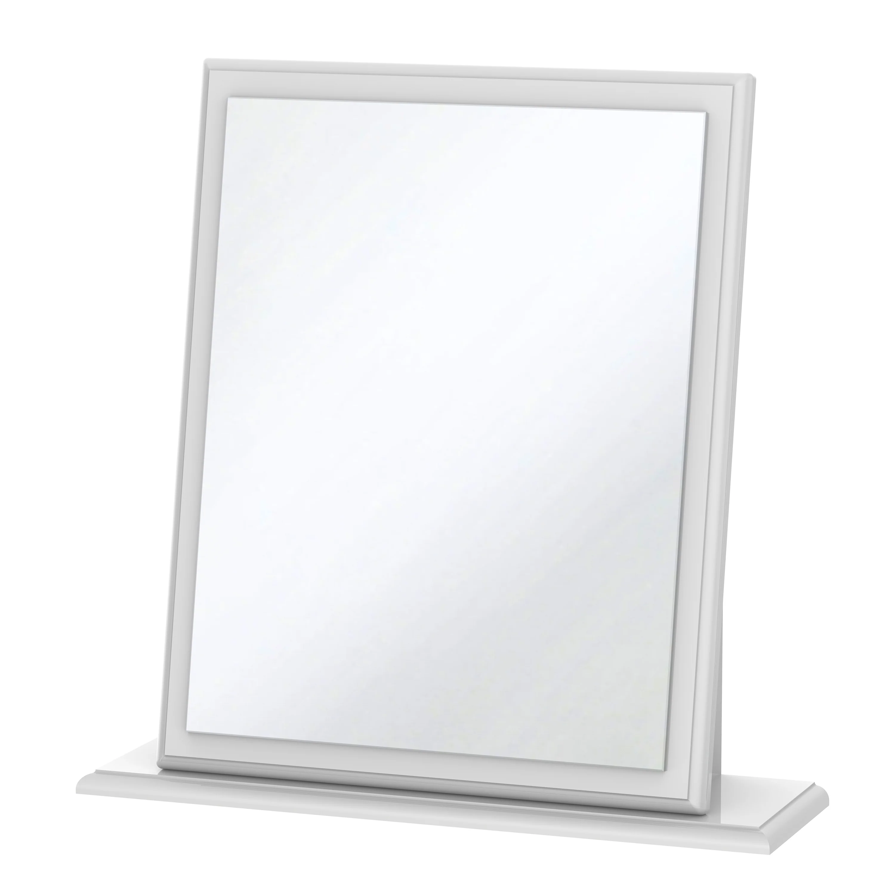 Clarence Ready Assembled Mirror in White Gloss & White - Image 5
