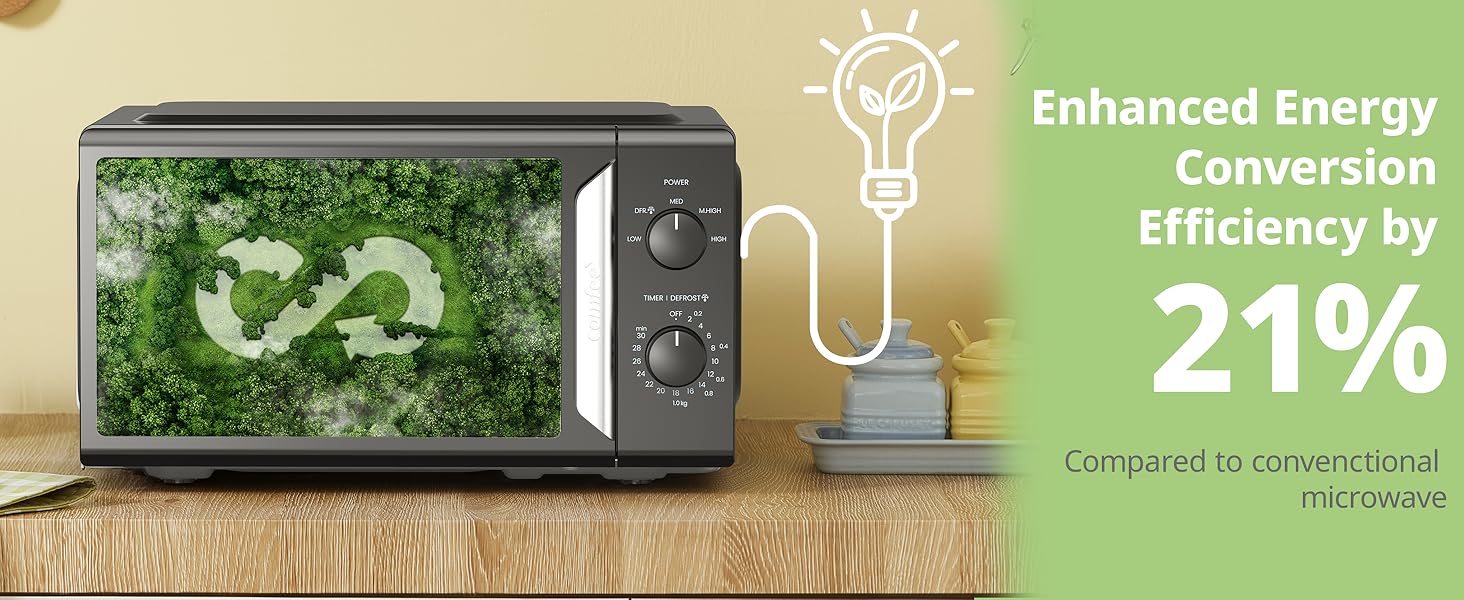 Comfee 19L 5-level Power Kitchen Manual Microwave - Image 4
