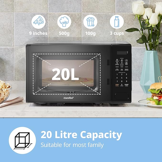 COMFEE 700W 20L Countertop Microwave Oven With LED Display - Image 3