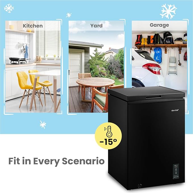 Comfee 99L Freestanding Chest Freezer with Digital Temperature Control - Image 2