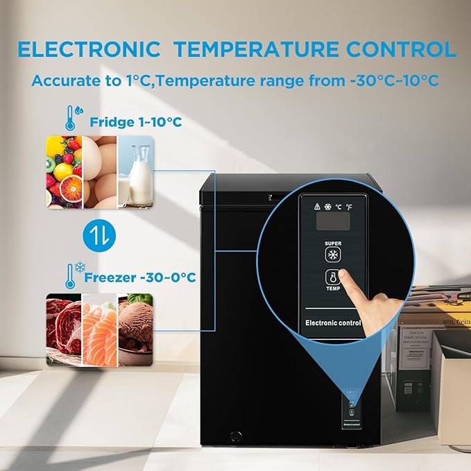 Comfee 99L Freestanding Chest Freezer with Digital Temperature Control - Image 3