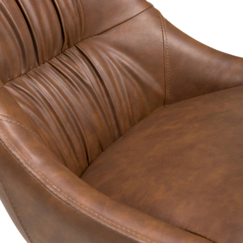 Corinth Leather Effect Tan Dining Chair - Image 8