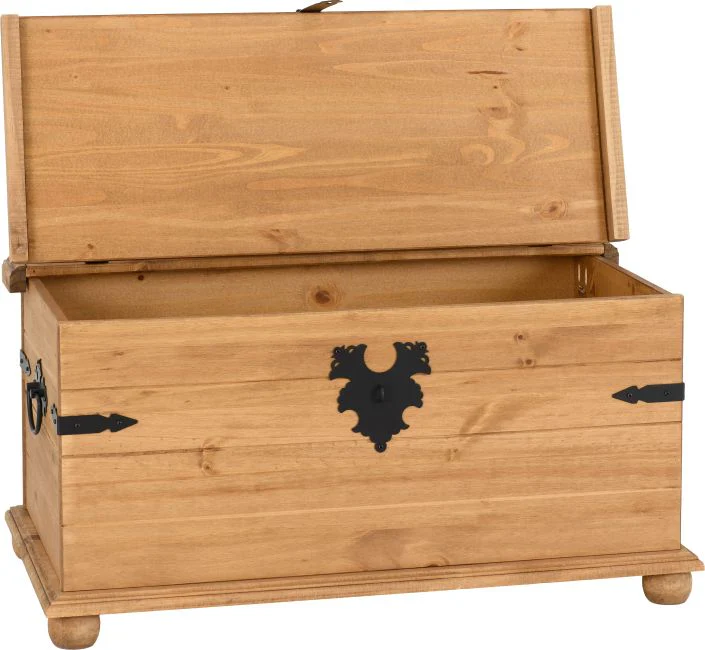 CORONA SINGLE STORAGE CHEST - DISTRESSED WAXED PINE - Image 2