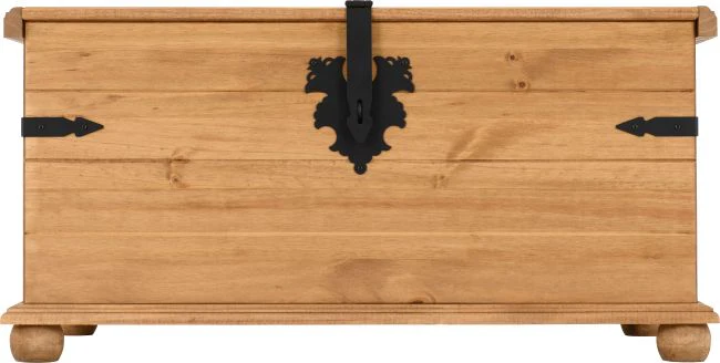 CORONA SINGLE STORAGE CHEST - DISTRESSED WAXED PINE - Image 3