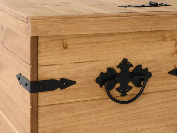 CORONA SINGLE STORAGE CHEST - DISTRESSED WAXED PINE - Image 7