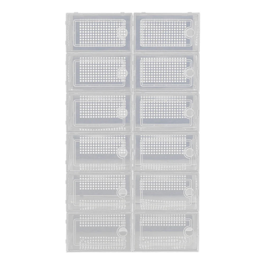Cottonfy UK 12x Stackable Shoe Storage Box Organiser - Image 25