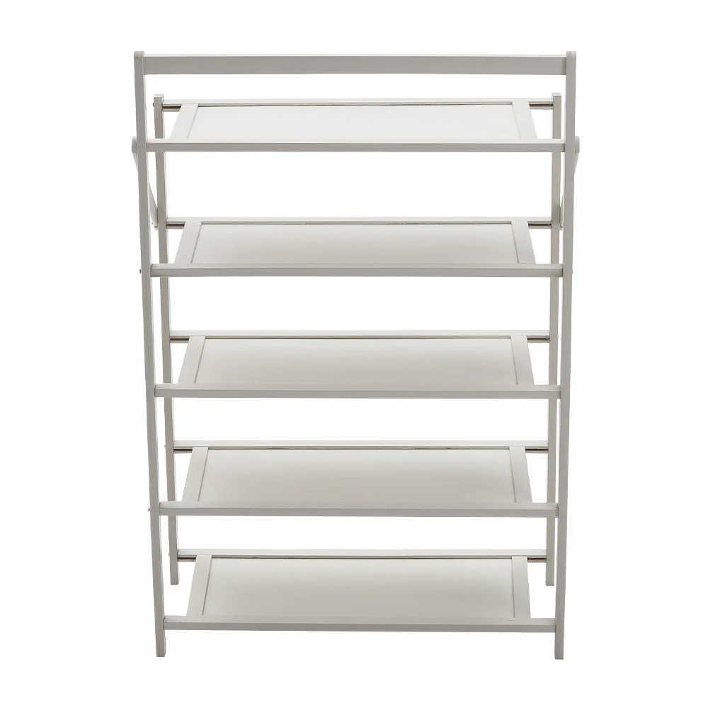 Cottonfy UK 5-Tier Foldable Bamboo Shoe Rack - Image 5
