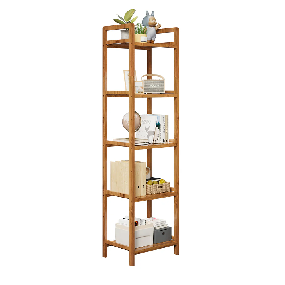 Cottonfy UK Bamboo Wood Bookshelf - Image 4
