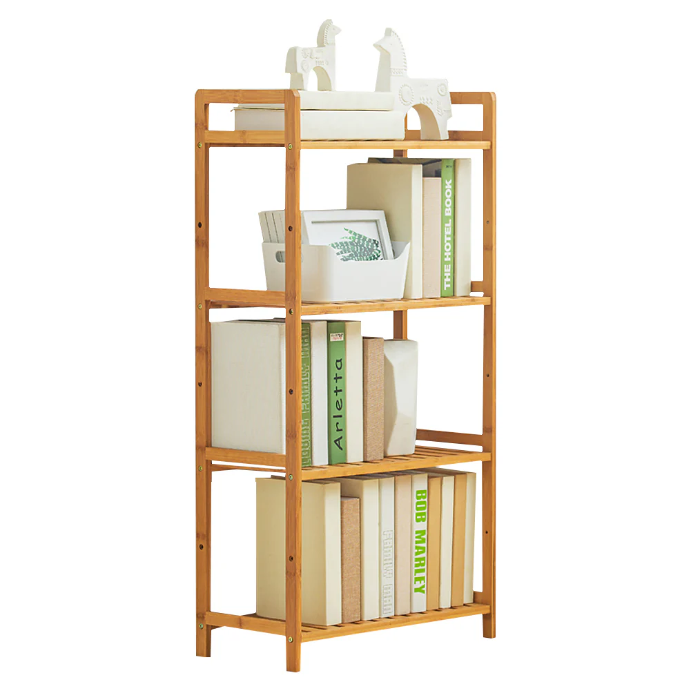 Cottonfy UK Bamboo Wood Bookshelf - Image 6