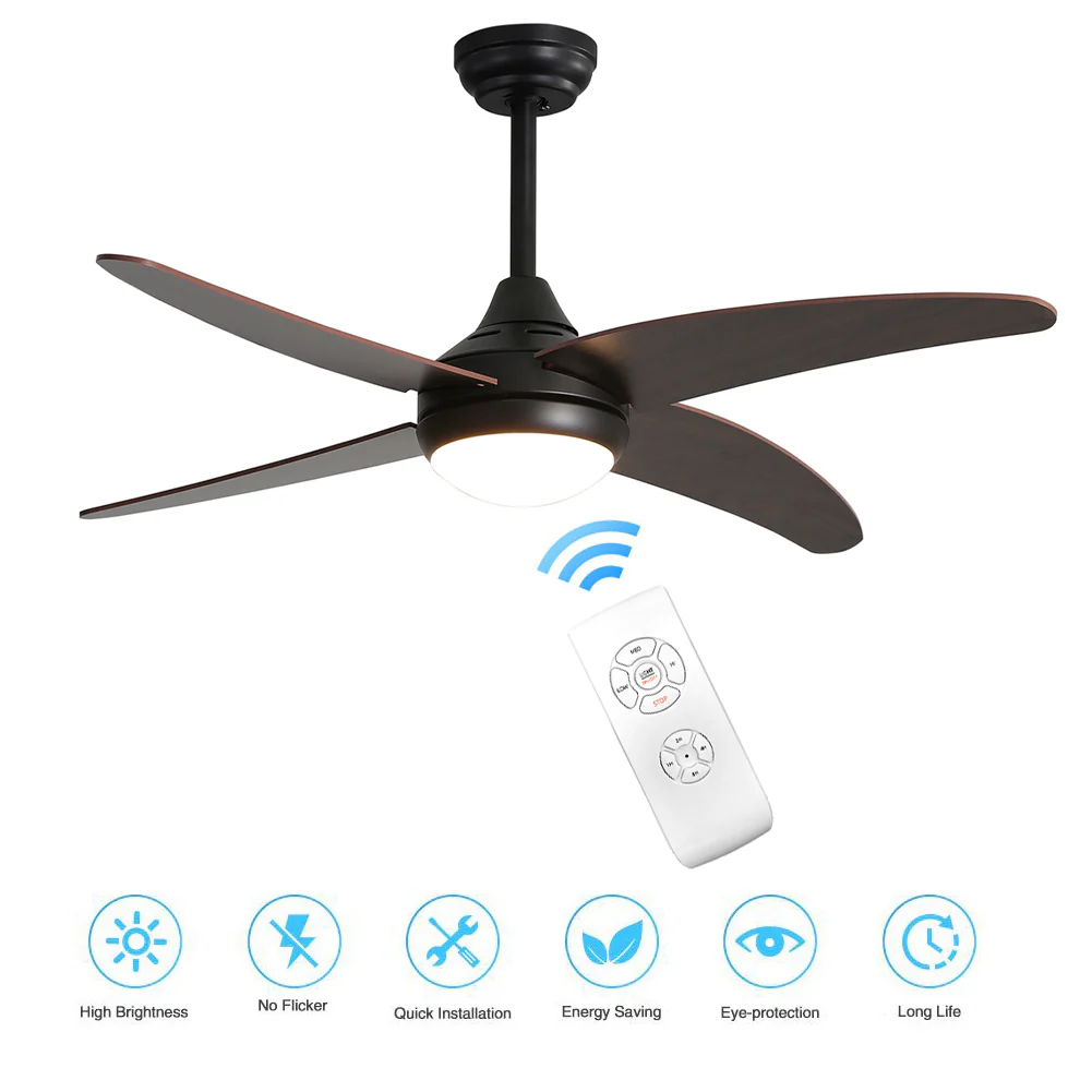 Cottonfy UK Ceiling Fan with Lights 4-Blade Remote Control - Image 3