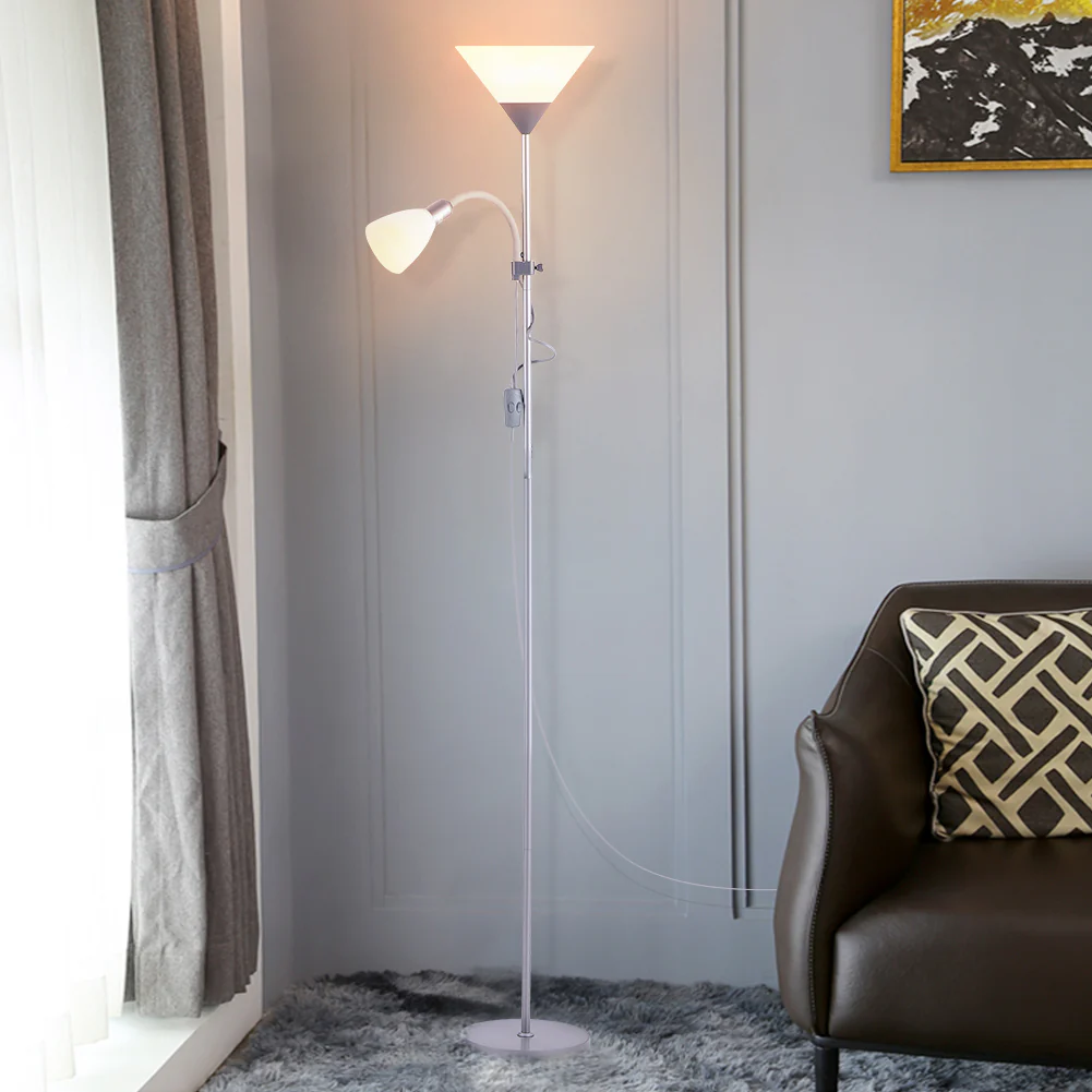 Cottonfy UK Dual-Head Floor Standing Lamp - Image 2