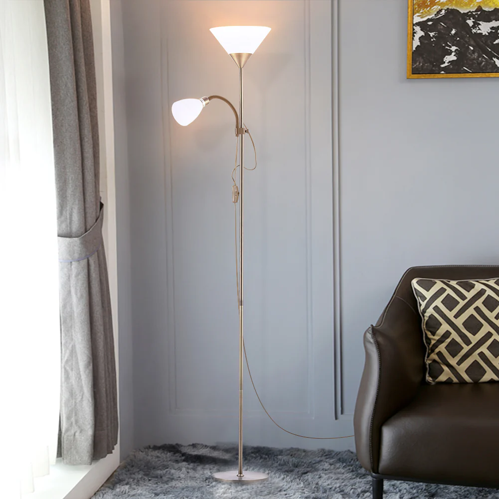 Cottonfy UK Dual-Head Floor Standing Lamp - Image 6