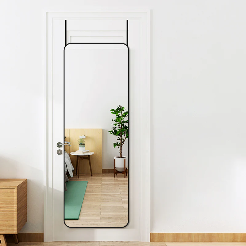 Cottonfy UK Full Length Mirror with Rounded Corners Door Hanging - Image 3