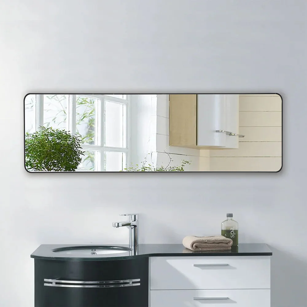 Cottonfy UK Full Length Mirror with Rounded Corners Door Hanging - Image 7