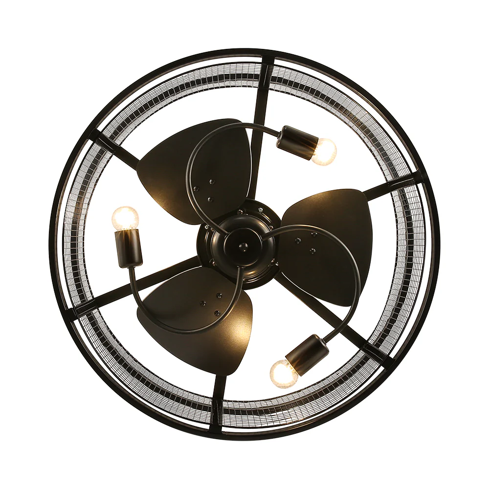 Cottonfy UK Metal Industrial Ceiling Fan Light - Image 6