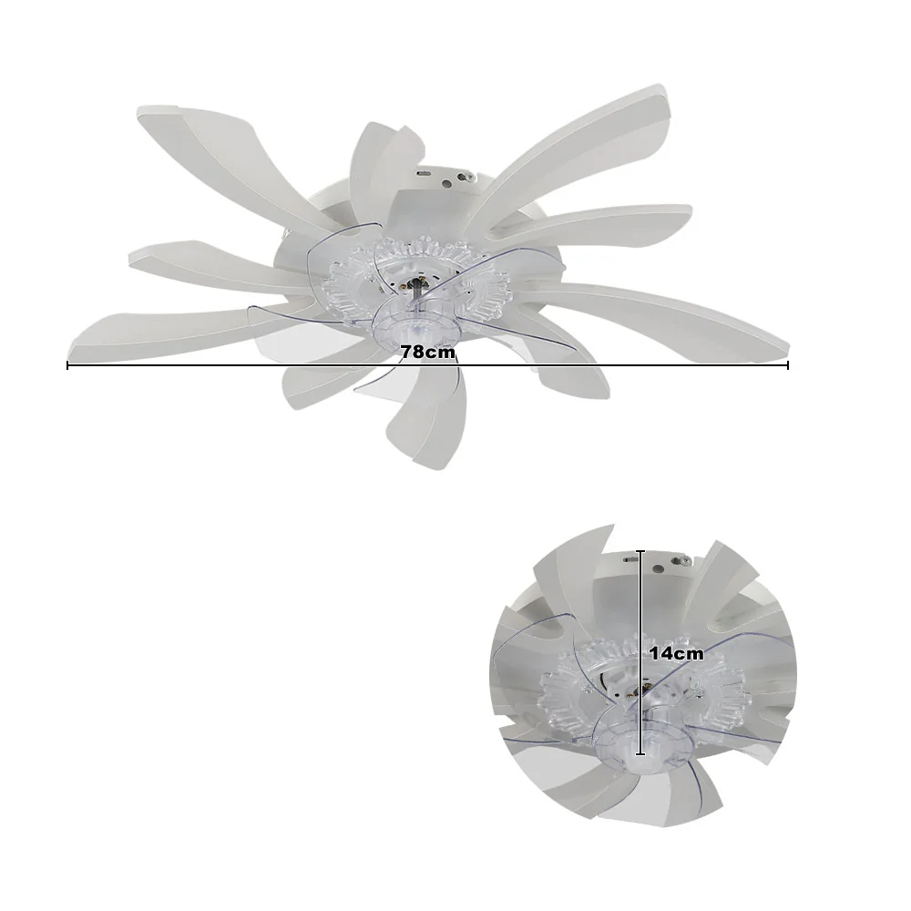 Cottonfy UK Reversible Motor Ceiling Fan with LED Light - Image 3