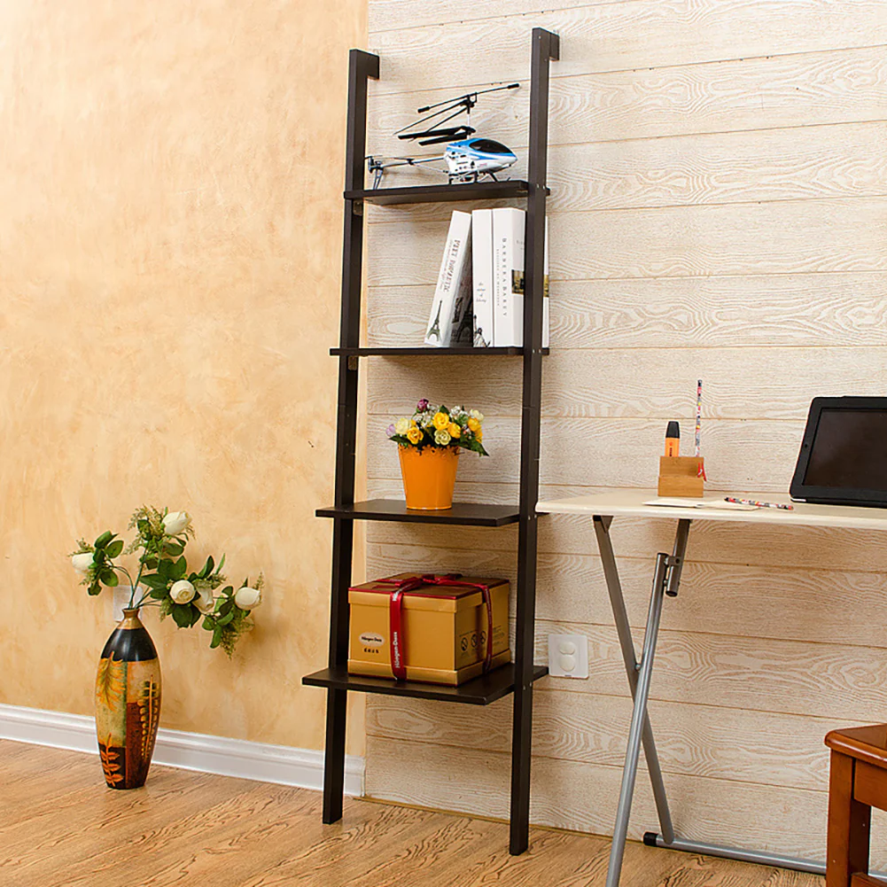 Cottonfy UK Slim Wooden Ladder Wall Shelf - Image 2