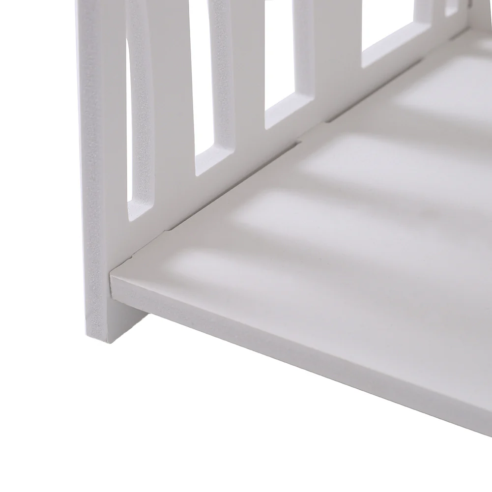 Cottonfy UK Small White Bedside Table - Image 4