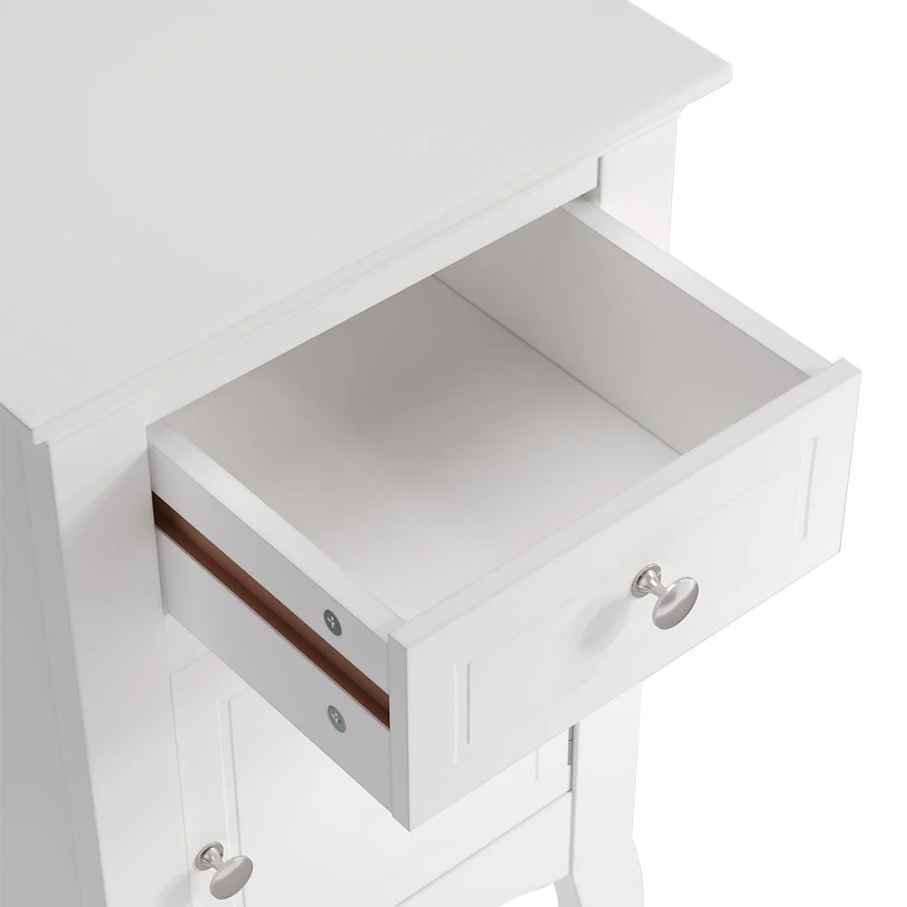 Cottonfy UK Wooden Nightstand With Drawer - Image 2
