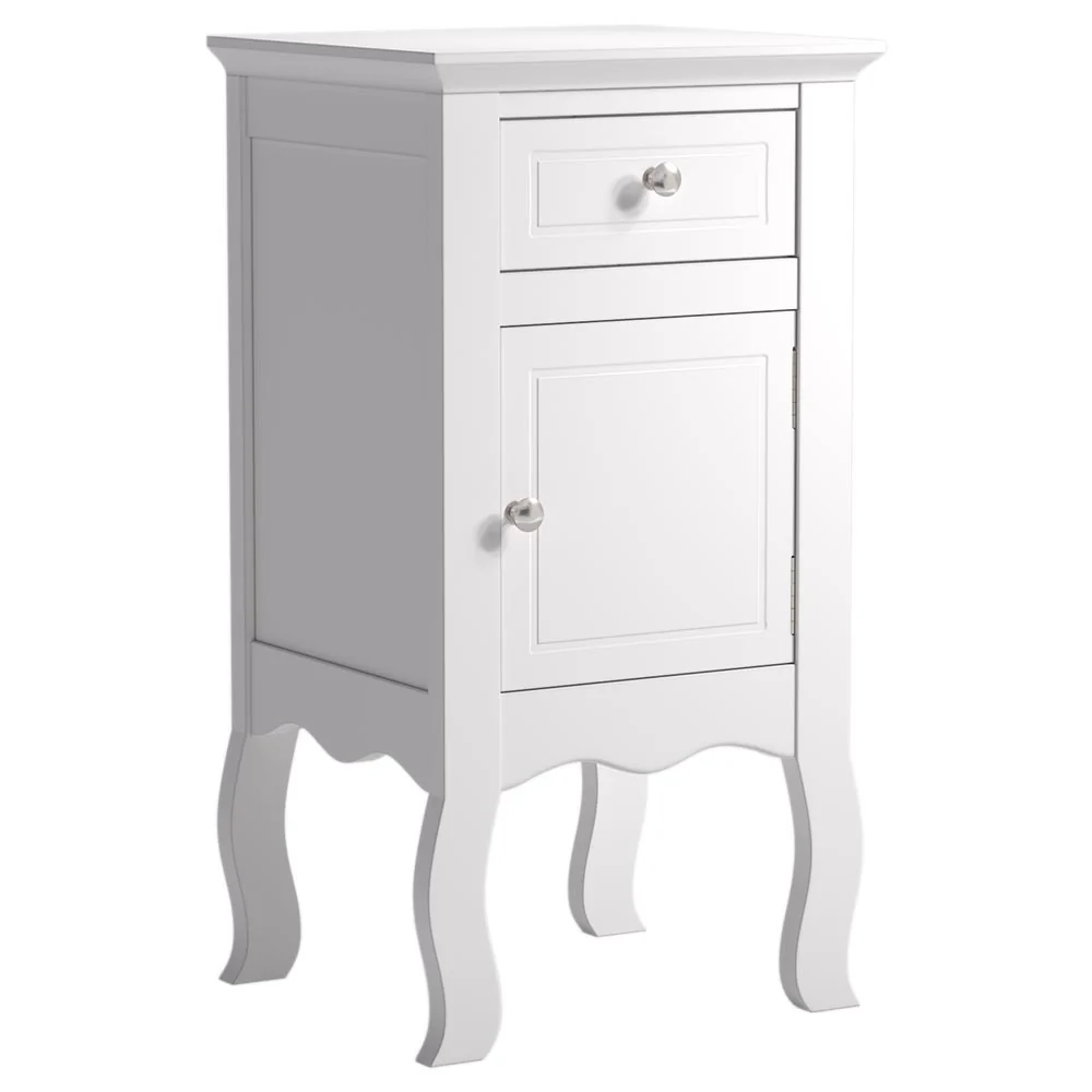 Cottonfy UK Wooden Nightstand With Drawer - Image 8
