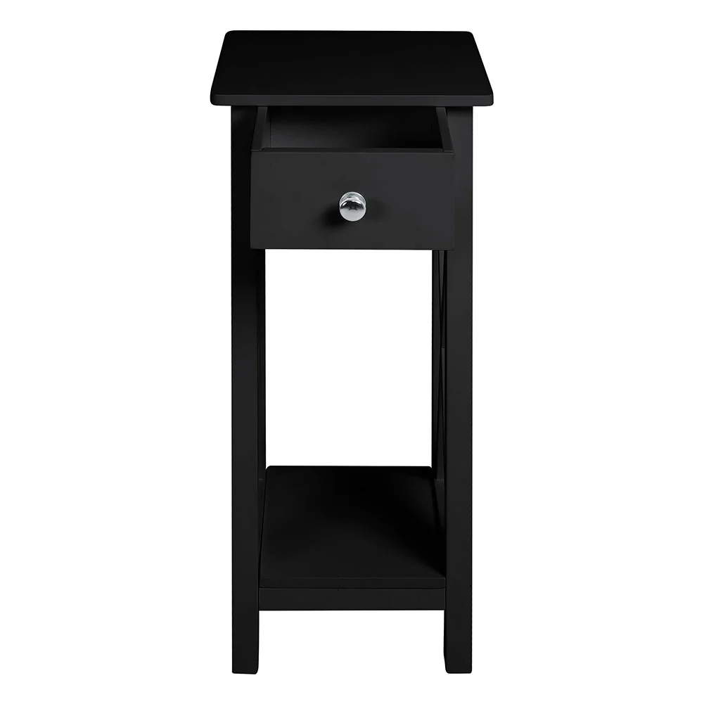 Cottonfy UK Wooden One Drawer Bedside Table - Image 3