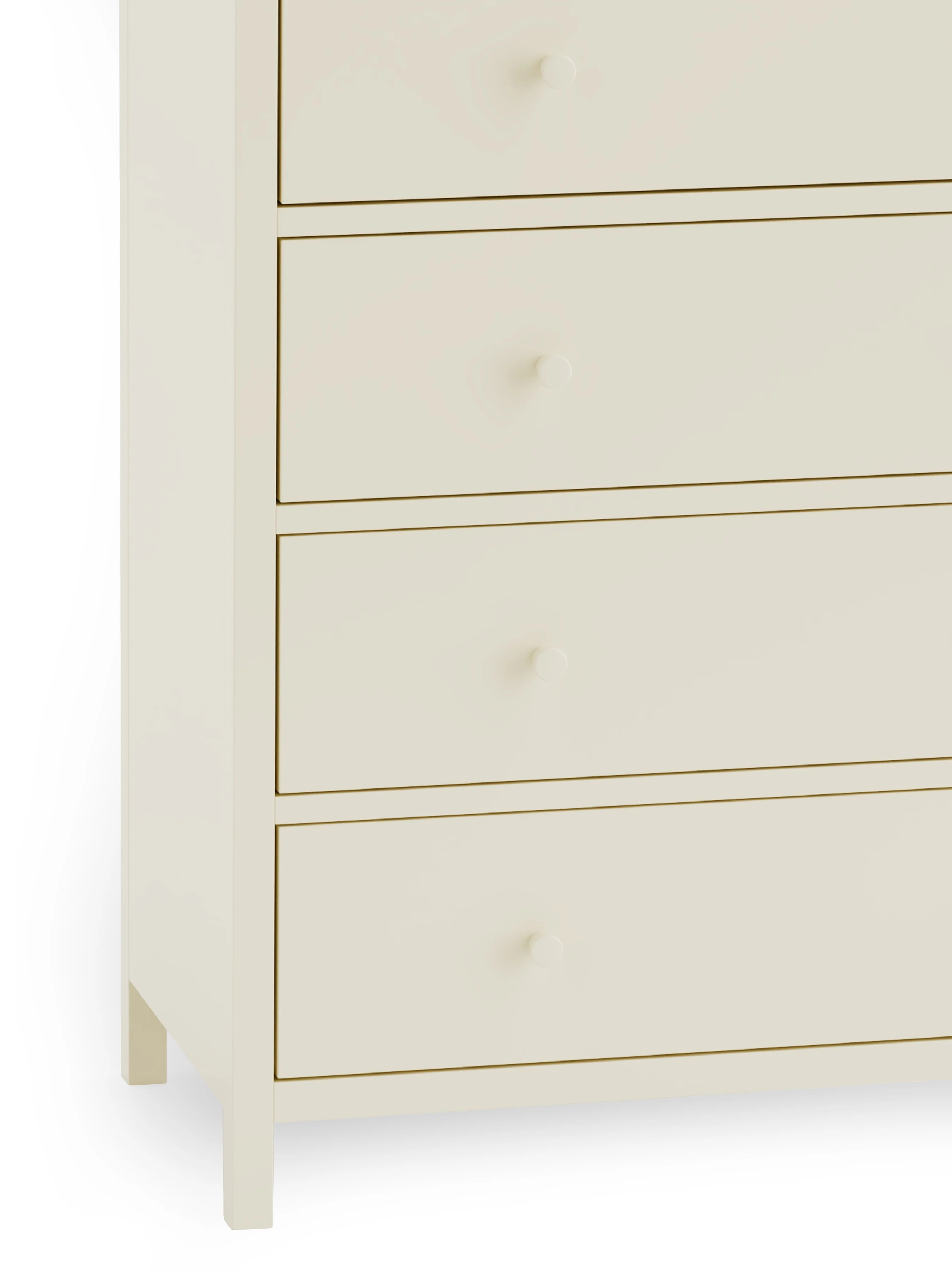 Rowan 5 Drawer Wide Chest - Ivory And Oak - Image 5