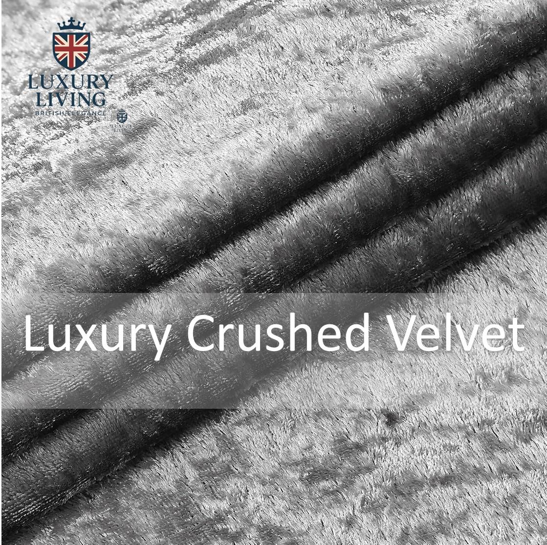 Crushed Velvet Lined Ring Top Curtains - Image 8
