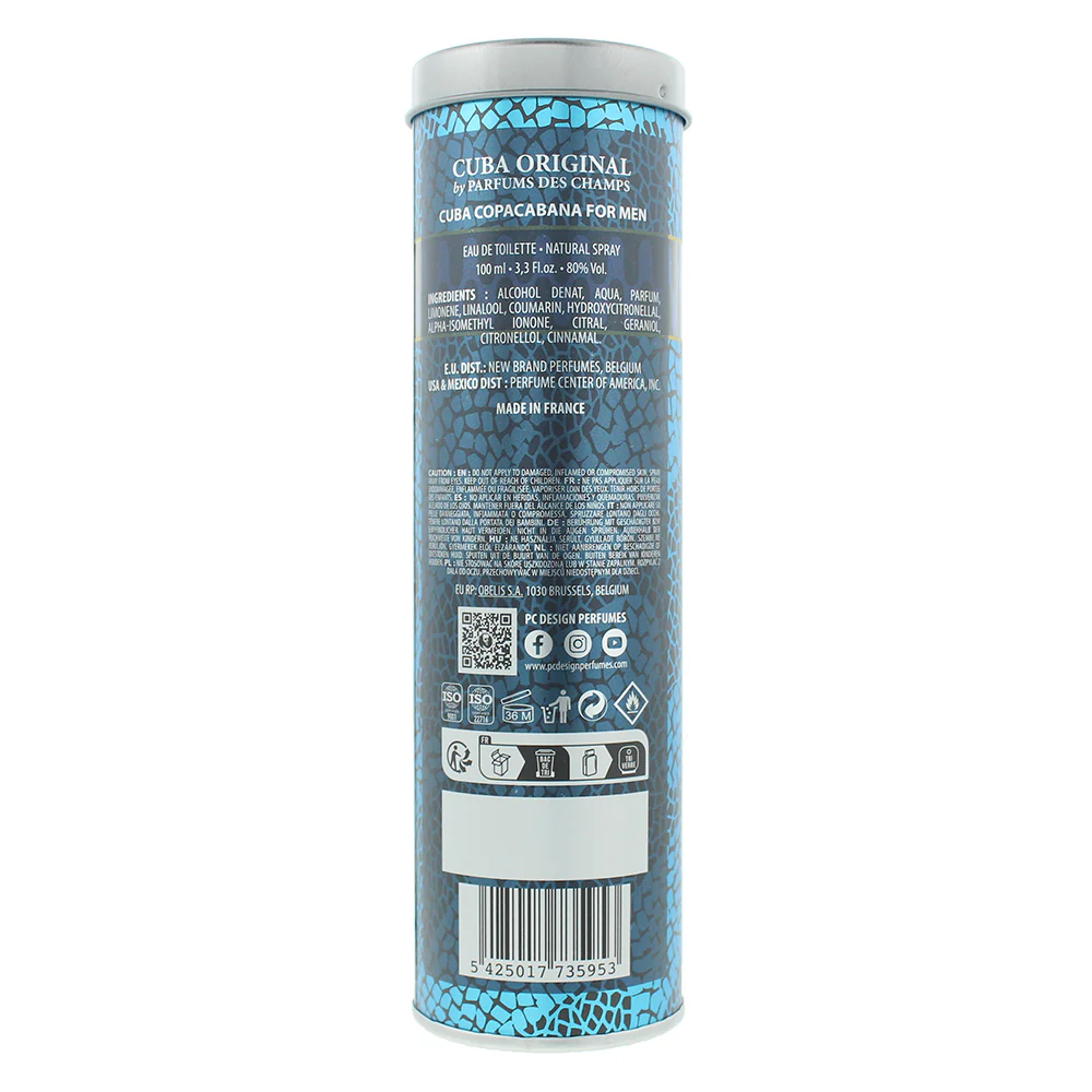 Cuba Copacabana For Men Eau De Toilette 100ml - Image 3