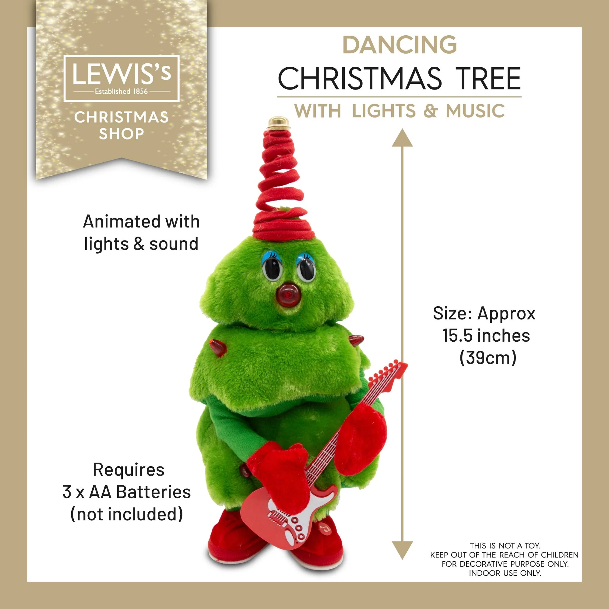 Dancing Christmas Tree with Lights & Music - Image 3