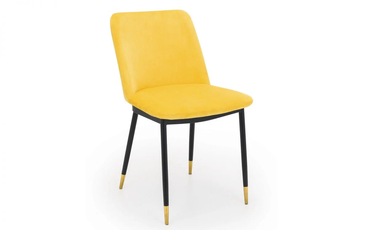 Delaunay Dining Chair - Pink/Grey/Blue/Mustard - Image 7